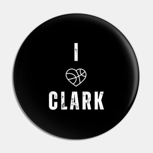 I love Clark Jersey white Pin