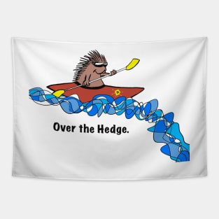 Over the Hedge whitewater kayaking hedge Tapestry