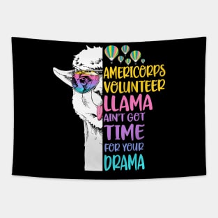Americorps Volunteer Llama Tapestry