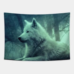 wolf pillow case Tapestry