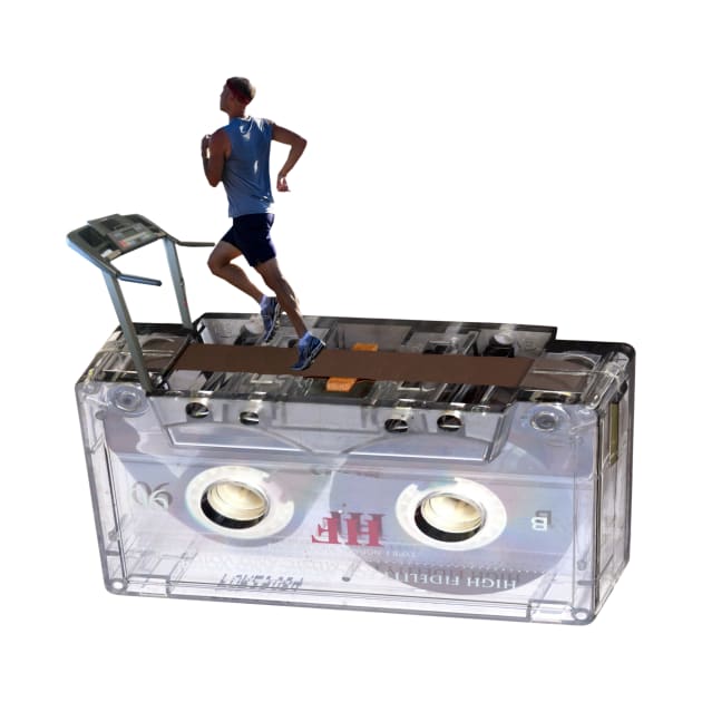Cassette Tape Running Treadmill by Bluepress