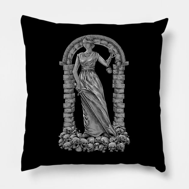 themis goddess of justice Pillow by mhr24