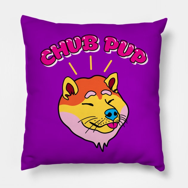 Chub Pup Pillow by Beardicorn