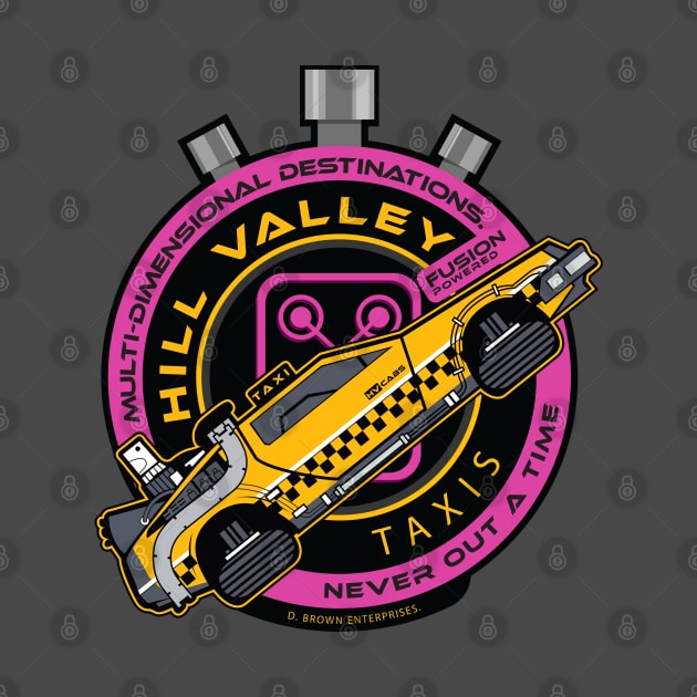 Hill Valley Taxi Company by DeepDiveThreads