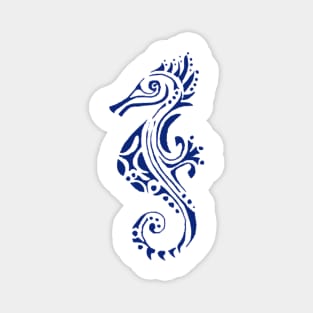 Marine seahorse tattoo Magnet