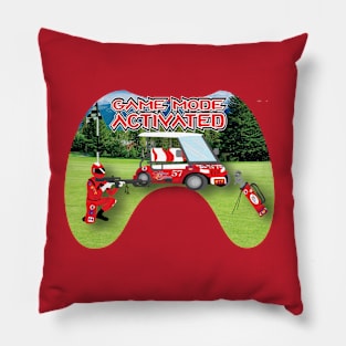 Game Mode Activated red Pillow