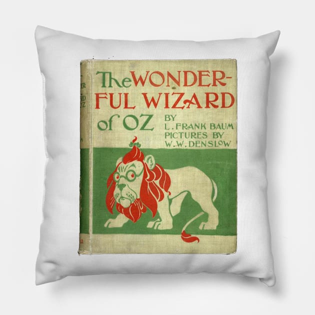 Vintage Wizard Of Oz Book Cover Pillow by babydollchic