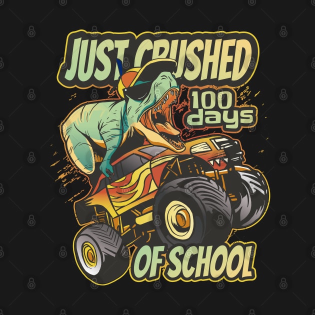 100 Days Of School T Rex Monster Truck by nmcreations