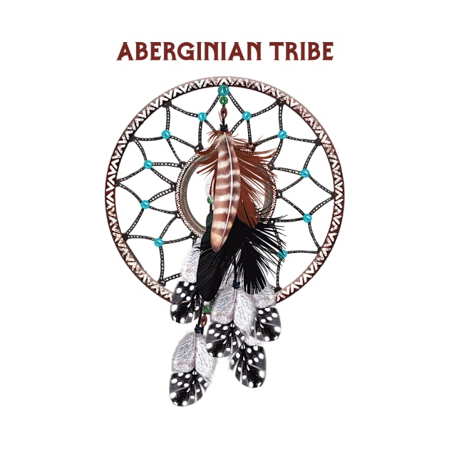 Aberginian Native American Indian Retro Dreamcatcher Feather by The Dirty Gringo