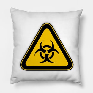 Bio Hazard Warning Graphic Pillow