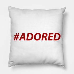 #ADORED (red) Pillow