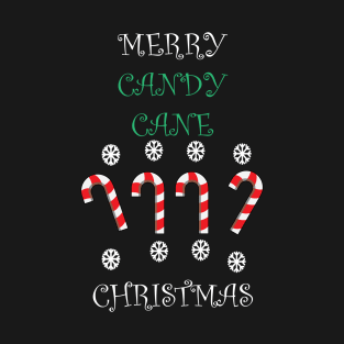 Merry Candy Cane Christmas T-Shirt