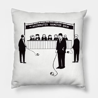 The Westminster Hamster Show Pillow