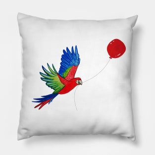 Flying Lessons -Wtercolor Illustration Pillow