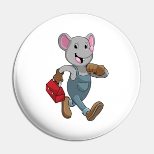 Mouse as Handyman with Toolbox Pin