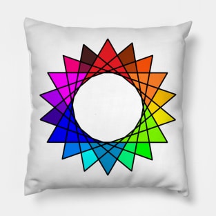 Stained Glass, Version Four Pillow