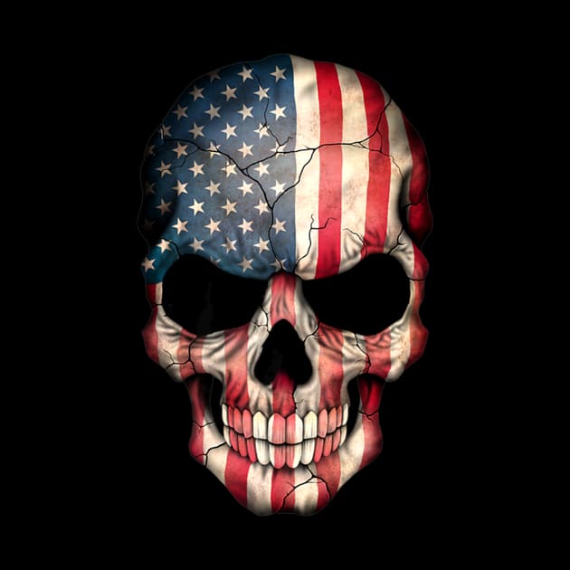 Flag Skull by Feliz ZombiePunk