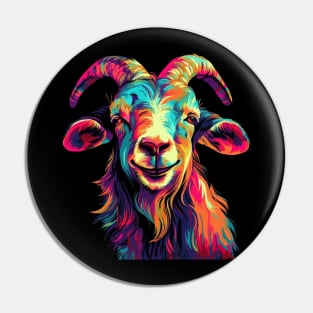 Goat Smiling Pin