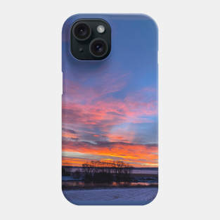 Winter sunrise Phone Case