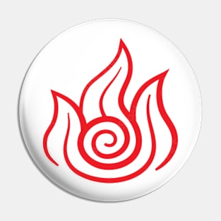 Fire Bending Nation Symbol Pin