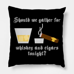 Dishonored whiskey and cigars Pillow