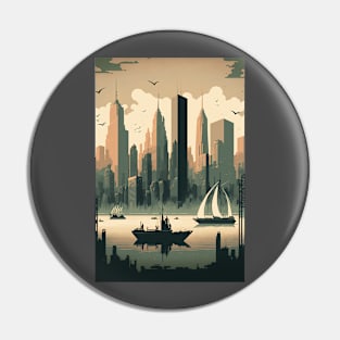 The Big Apple Skyline Pin