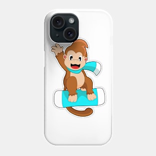 Monkey Snowboard Winter sports Phone Case