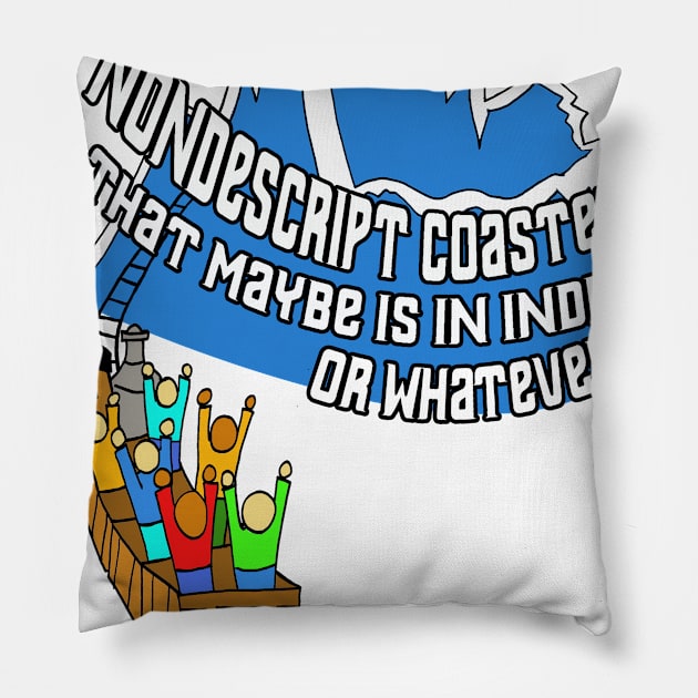 Nondescript Coaster Pillow by Bindmanart