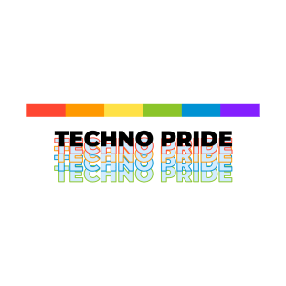 Techno Pride LGBT Rainbow Flag T-Shirt