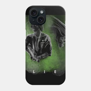 Ripley and alien in fog Phone Case