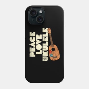 Peace Love Ukulele Phone Case