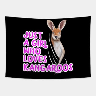 Just A Girl Who Loves Kangaroos Tapestry