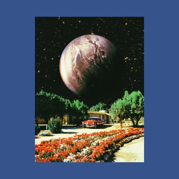 Discover Cottage By Jupiter - Space Collage, Retro Futurism, Sci-Fi - Space Aesthetic - T-Shirt