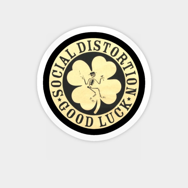 Social Distortion Good Luck Cool Magnet by Bone Perez