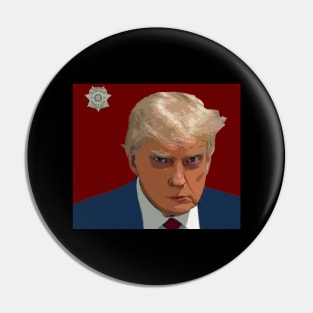 trump mugshot Pin