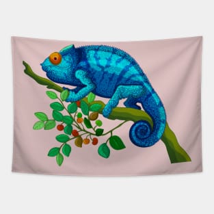 Funny Chameleon Tapestry