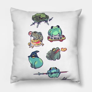 RPG Party Frogs and Toads Pillow