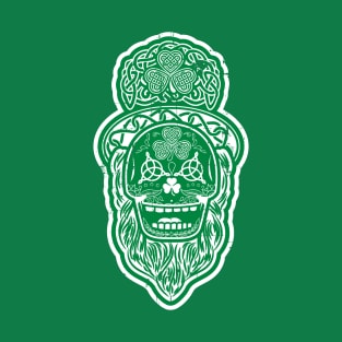 Celtic Sugar Skull (green) T-Shirt