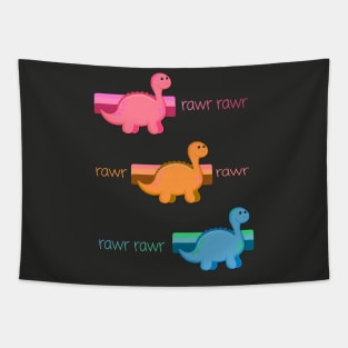 Colorful Dino Tapestry