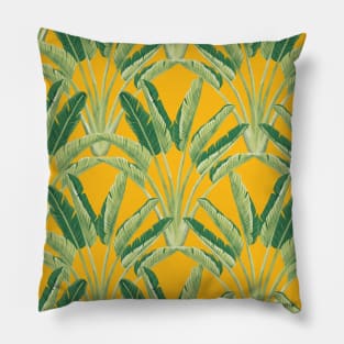 Magnolia Yellow Travellers Palm Pillow