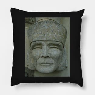 monastic stone head Pillow