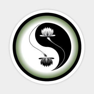 lotus yin yang Magnet