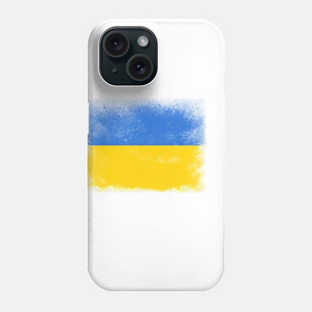 Ukraine flag isolated Phone Case by psychoshadow