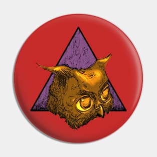 Owl Triangle Pin