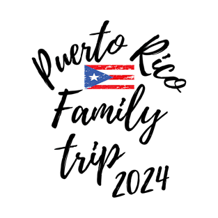 Puerto Rico Family Trip 2024 Caribbean Vacation Fun Matching Group Design T-Shirt