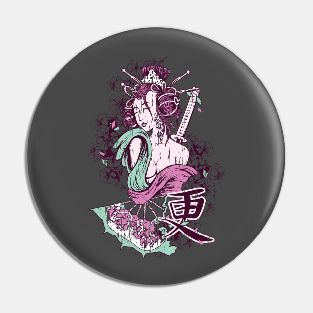 Japanese Geisha Girl Art Pin by medabdallahh8