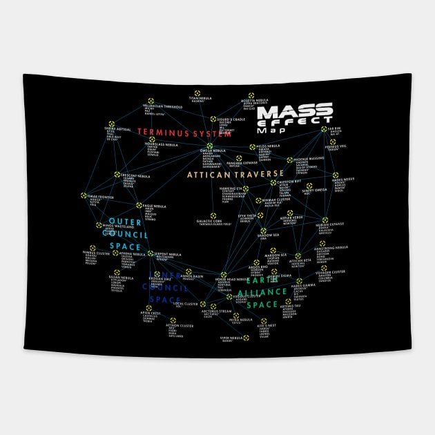 mass effect map Tapestry by AlonaGraph