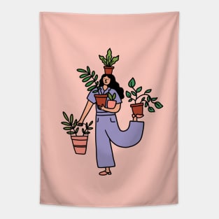 Plant Girl Tapestry