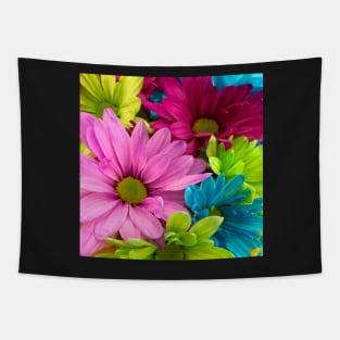 Pink Red Yellow Petaled Flower Tapestry