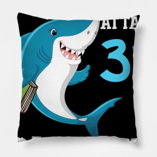 Kids Shark Ready To Attack Third Grade First Day of School Pillow